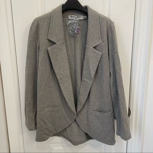 Cotton Oversized Grey Blazer